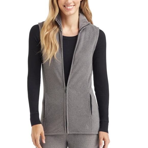 NWT Cuddl Duds Fleecewear With Stretch Full Zip Vest Size S - Picture 1 of 6